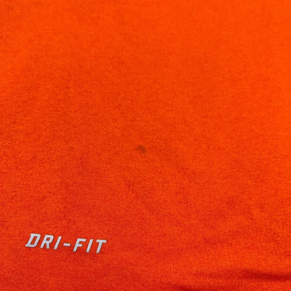 Virginia Tech Hokies Shirt Men Medium Orange Nike Dri Fit Performance Training T